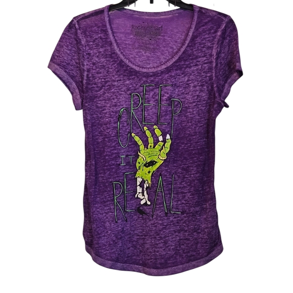 Rockin' Girl Purple Graphic Tee - Picture 1 of 4